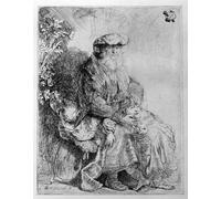 YIMACBJXX Famous Wall Art Decor Canvas Picture Wall Abraham Holding young isaac. by Rembrandt van Rijn Graffiti Art Pictures for Home Decor 60x90cm