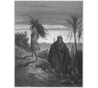 YIMACBJXX Famous Wall Art Decor Canvas Picture Wall Bible the Trial of Abrahams Faith by Gustave Dore Graffiti Art Pictures for Home Decor 60x90cm