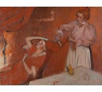 YIMACBJXX Famous Wall Art Decor Canvas Picture Wall Combing the Hair by Edgar Degas Graffiti Art Pictures for Home Decor 60x90cm