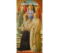 YIMACBJXX Famous Wall Art Decor Canvas Picture Wall Depicting the Coronation of the Virgin by Fra Angelico Graffiti Art Pictures for Home Decor 60x90cm