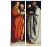 YIMACBJXX Famous Wall Art Decor Canvas Picture Wall Four Apostles by Albrecht Durer Graffiti Art Pictures for Home Decor 60x90cm