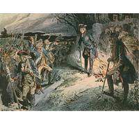 YIMACBJXX Famous Wall Art Decor Canvas Picture Wall Frederick the Great After Defeat At the Battle of Hochkirch in by Carl Rohling Graffiti Art Pictures for Home Decor 60x90cm