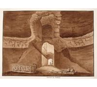 YIMACBJXX Famous Wall Art Decor Canvas Picture Wall Interior of the Tomb of Alexander Severus by Agostino Tofanelli Graffiti Art Pictures for Home Decor 60x90cm