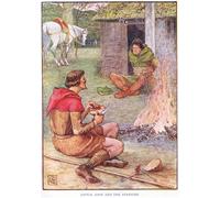 YIMACBJXX Famous Wall Art Decor Canvas Picture Wall Little John and the Forester by Walter Crane Graffiti Art Pictures for Home Decor 60x90cm