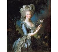 YIMACBJXX Famous Wall Art Decor Canvas Picture Wall Marie Antoinette À La Rose by Elisabeth Louise Vigee Lebrun Graffiti Art Pictures for Home Decor 60x90cm