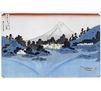 YIMACBJXX Famous Wall Art Decor Canvas Picture Wall Mount Fuji Reflected in Lake Misaica From the Series Views of Mount Fuji by Katsushika Hokusai Graffiti Art Pictures for Home Decor 60x90cm