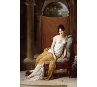 YIMACBJXX Famous Wall Art Decor Canvas Picture Wall Portrait of Juliette Recamier by Pascal Simon Gerard Graffiti Art Pictures for Home Decor 60x90cm