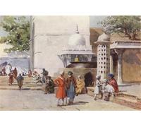 YIMACBJXX Famous Wall Art Decor Canvas Picture Wall the Cauldron At the Entrance to the Dargah Ajmere by Alexander Henry Hallam Murray Graffiti Art Pictures for Home Decor 60x90cm