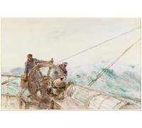 YIMACBJXX Famous Wall Art Decor Canvas Picture Wall the Following Sea by Arthur Briscoe Graffiti Art Pictures for Home Decor 60x90cm