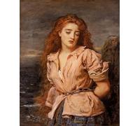 YIMACBJXX Famous Wall Art Decor Canvas Picture Wall the Martyr of the Solway by John Everett Millais Graffiti Art Pictures for Home Decor 60x90cm