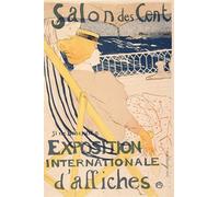 YIMACBJXX Famous Wall Art Decor Canvas Picture Wall the Passenger From Cabin Sailing in a Yacht by Henri De Toulouse Lautrec Graffiti Art Pictures for Home Decor 60x90cm