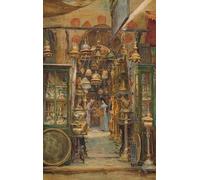 YIMACBJXX Famous Wall Art Decor Canvas Picture Wall the Store of Nassan by Walter Frederick Roofe Tyndale Graffiti Art Pictures for Home Decor 60x90cm