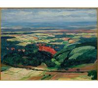 YIMACBJXX Famous Wall Art Decor Canvas Picture Wall View Over Kronberg to the Maine Plain by Franck Graffiti Art Pictures for Home Decor 60x90cm