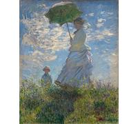 YIMACBJXX Famous Wall Art Decor Canvas Picture Wall Woman with a Parasol by Claude Monet Graffiti Art Pictures for Home Decor 60x90cm