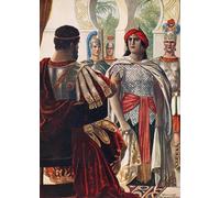 YIMACBJXX Famous Wall Art Decor Canvas Picture Wall Zenobia in the Presence of Aurelian by Tancredi Scarpelli Graffiti Art Pictures for Home Decor 60x90cm