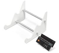 YIMAGUJRX RUNJRX 2-Tier Acrylic Keyboard Display Stand, White