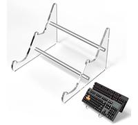 YIMAGUJRX RUNJRX Keyboard Stands 2-Tier, Mechanical Keyboard Acrylic Display Stand, Transparent Acrylic Keyboard Stand, Holder Stand for Gaming Keyboards(1Pcs)