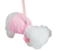 YIMAISZQ Dog Clothes Small Dress Elegant Girl Dogs Sundress Puppy Skirt With Summer Strap Princess Dresses Cool Pet Clothes-pink-l