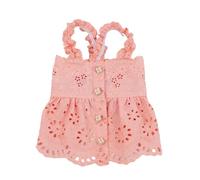 YIMAISZQ Dog Clothes Small Dress Elegant Girl Dogs Sundress Puppy Summer Strap Princess Dresses Cool Pet Cute Cat Chihuahua-pink-s