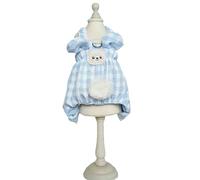 YIMAISZQ Dog Clothes Spring Summer Petticoat For Dogfor Small Medium-sized Dogs Cats D-ring- Floral Glorietta Lovely Skirts Lovely Ruffled Design-blue A-m