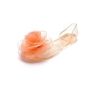 YIMAISZQ sandals for women Transparent Flats Shoes Woman Pearl Bowknot Summer Ladies Open Toe Roman Beach-2057 Apricot-38
