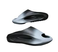 YIMAISZQ summer sandals men Hollow Women Platform Soft Comfy Beach Shoes Unisex Sports Slippers Non-slips Shower Slides Slippers-black Blue A-40-41