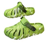 YIMAISZQ summer sandals men Monstera Slippers For Palm Tree Leaf Non Slip Beach Bathroom Tropical Flip-flop Pillow Slipper-green-42