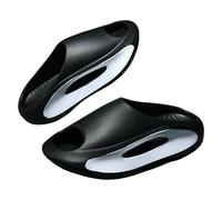 YIMAISZQ summer sandals men Stepping On Shit Slippers Men's Wear Trend Non-slip And Deodorant Outdoor Sports Soft Bottom Beach Men's-black-44-45
