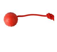 YIMAIWLX Dog Toys Ball On Rope Toy Bite Resistant Pet Interactive With Training Launchers Squeaky Tug For-red-m