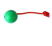 YIMAIWLX Dog Toys Ball On Rope Toy Bite Resistant Pet Interactive With Training Launchers Squeaky Tug For-green-m