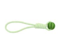 YIMAIWLX Dog Toys Pet Tooth Cleaning Ball Toy With Rope Rubber Leaking Balls For Small Large Dogs Puppy Ing Bite Resistant Toys-green