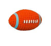 YIMAIWLX Dog Toys Soft Pet Ball Squeaky Toy Rugby Tennis Volleyball Football Basketball Latex Tooth Cleaning Training For Small Large Dog-rugby