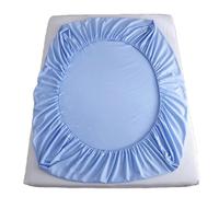 YIMAIWLX fitted sheet Fitted Sheet With Elastic Bands Non Slip Adjustable Mattress Covers For Single Double King Queen Bed-blue-150x200cm-30cm