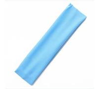 YIMAIWLX Headbands For Women's Hair Absorbing Sweat Headband Candy Color Hairband Cotton Simple Elastic Turban Headwear-sky Blue