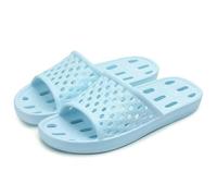 YIMAIWLX Women'S Sandals & Slides Women Shower Shoes Non-slip Quick Dry Slippers Lightweight Pool With Drain Holes For Beach Bathroom Gym-light Blue-36