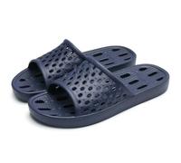 YIMAIWLX Women'S Sandals & Slides Women Shower Shoes Non-slip Quick Dry Slippers Lightweight Pool With Drain Holes For Beach Bathroom Gym-dark Blue-36