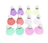 yiMANtrading 12PCS Nylon Shuttlecocks, Badminton Balls for Training and Practice, High Speed Stable Flight Badminton Shuttlecocks with Durable Nylon Skirt for Indoor Outdoor Sports (Multi Color)