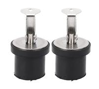 yiMANtrading 2Pcs 19mm Compression Drain Plug, Stainless Steel Screw Type Boat Drain Plug with Rubber Seal, Marine Drain Plug for Yacht Fishing Boat Kayak Bilge and Live Wells