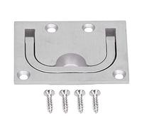 yiMANtrading Floor Yacht Buckle Handle, Stainless Steel Built - In Pull - Type Flat - Top Lifting Knob with Semi - Circular Notch for Marine Boat Deck Hatches and Compartments