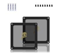 YIMATEECO 90mm Fan Dust Filter PC for Computer Cooler/PSU/Routers PVC Dustproof Magnetic Dust Filter Cover, PC Case Cover Fan Grills Mesh Filter (PVC Gentleman, 90 * 90mm, 2pcs, Black)