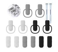 YIMATEECO Charger Cable Protector,12 PCS 2 in 1 Data Cable Winder Protector Cover iPhone USB-C Type-C Charger,Storage Anti-Break Silicone Charging Head Cover (Black+White+Gray)