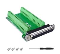 YIMATEECO DB37 Breakout Board, DB37 Female Adapter D-USB Serial to 37Pin Solderless Terminal Block Board Converter Connector Terminal Module with Insulating Pad (DB37 Female, 1Pack)