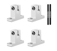 YIMATEECO Linear Rail Limit Fixing Guide Support, 4 Pack SK16 Aluminum Alloy Linear Shaft Support Bracket Mount Block Stopper, Vertical Optical Axis Support Shaft for 16mm Motion Shaft Guide (SK16)