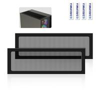 YIMATEECO PC Dust Filter 360mm x 120mm PC Case Dust Mesh Filter for Computer Chassis Cooler Fan, 2 Pack Magnetic Frame Dustproof Cover PVC 50 Mesh Fan Grills (PVC PRO, 120 * 360mm, 2pcs, Black)