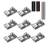 YIMATEECO USB DC Step-down Module,8 PACK 12V 24V to 5V DC USB Buck Converter QC 3.0 Charger Circuit Board Voltage Regulator Power Buck Supply Module Converter,Black
