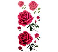 YiMei tattoo stickers waterproof red rose sexy