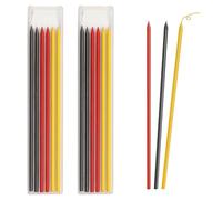 yimeizhiguang Carpenter Pencil Refills, 12PCS 2.8mm Pencil Lead Refills for Woodworking, Construction & Joinery Deep Hole Waterproof for Builders, Architects & DIY Marking Tools