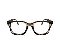 yimeizhiguang First Pair of Reading Glasses with Spring Hinge,More Comfortable for First-Time Users,Blue Light Blocking, TR90 Material (Tortoise Brown/Square, 1.5, x)