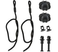 yimeizhiguang Parcel Shelf String for VW Golf, Audi, Skoda | Universal Rear Parcel Shelf Cords with 2 Buckle Clips | Heavy-Duty Nylon Hanging Rope & Tonneau Cover Strap Car Accessories (2PCS)