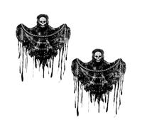 Yimen Bloon Giant Halloween Skeleton Balloons Large Bone With Chain Balloon Foil Balloon for Halloween Horror Spooky Party Decorationes Supplies